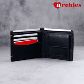 Archies Tin Box Simplicity Design Black Gents Wallet